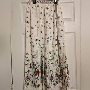 Max Studio Multicolor Floral Maxi Skirt